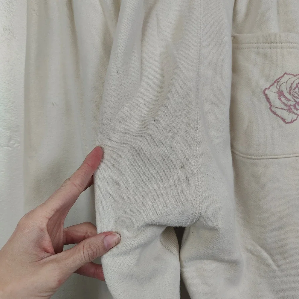 YoungLA Young‎ Ambitious Club Pants Mens Medium Cream Graphic Joggers Gymwear